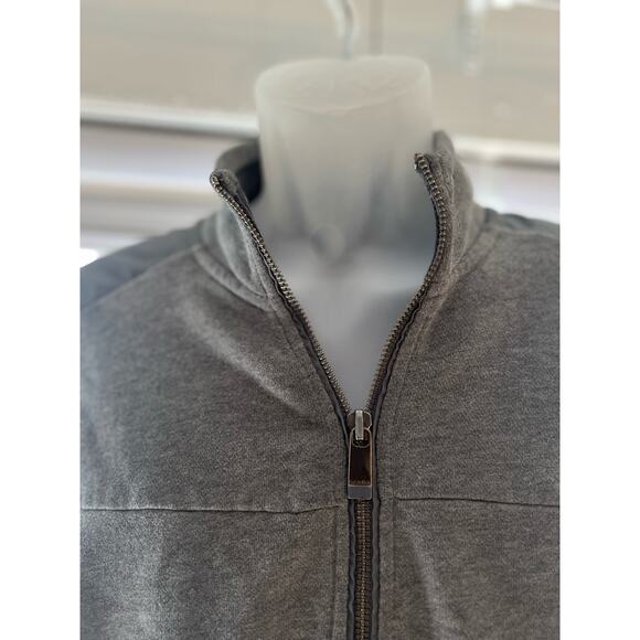 Calvin Klein Grey Full-Zip Jacket – Men’s Size L, Stylish, Comfortable Outerwear - Picture 3 of 6